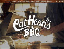 Tablet Screenshot of catheadsbbq.com